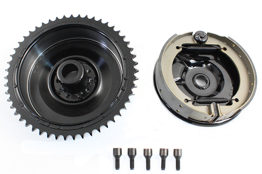 Edart Part 19142B Rear Mechanical Brake Drum Kit for Harley Davidson UL 1937-1946