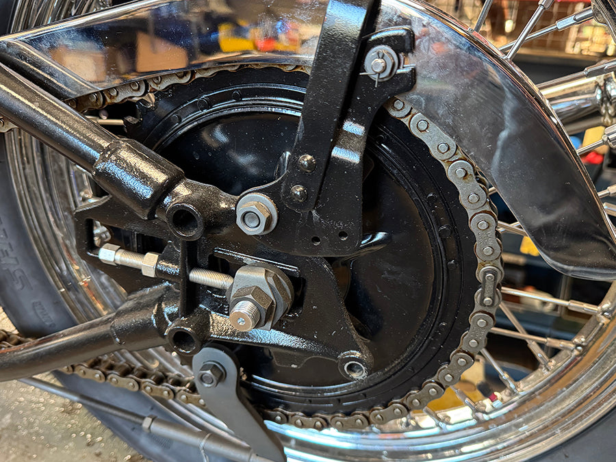 Edart Part 19142B Rear Mechanical Brake Drum Kit for Harley Davidson UL 1937-1946