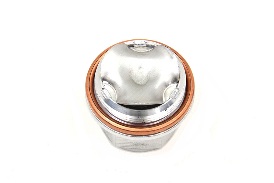 V-Twin Alloy Master Cylinder Filler Top Plug Cap for Harley Davidson FL Models