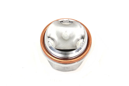 V-Twin Alloy Master Cylinder Filler Top Plug Cap for Harley Davidson FL Models