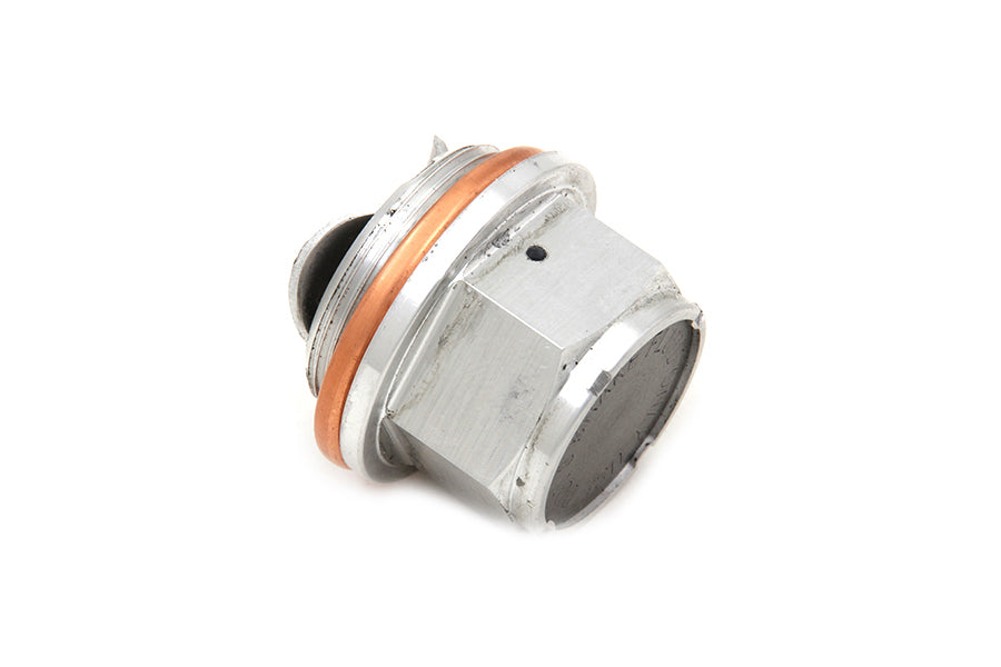 V-Twin Alloy Master Cylinder Filler Top Plug Cap for Harley Davidson FL Models