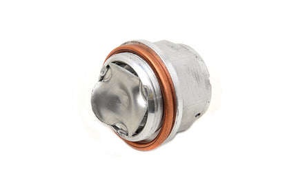 V-Twin Alloy Master Cylinder Filler Top Plug Cap for Harley Davidson FL Models