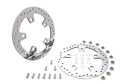 Duro 11.8 inch Front Brake Disc Set Polished for Harley Davidson FLT