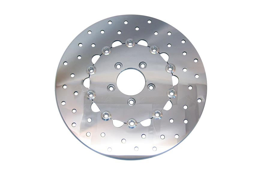Edart Floating Polished 11.8 inch Front Brake Disc for Harley Davidson FXD