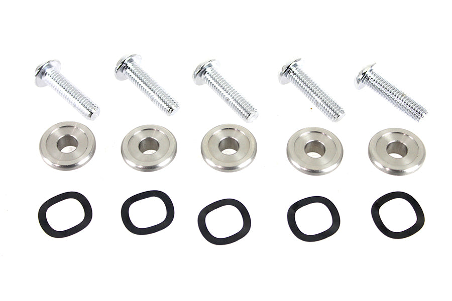 Edart Chrome Front Disc Hardware Kit for Harley Davidson FLT Models (2009-2018)