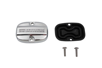 Edart Part 053742 Chrome Rear Master Cylinder Reservoir Cover for Harley Davidson FLT