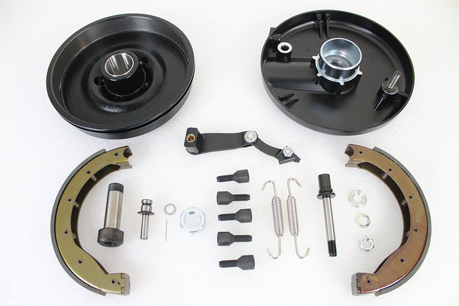 V-Twin Front Brake Backing Plate Kit with Right Side Components for Harley Davidson FL Models