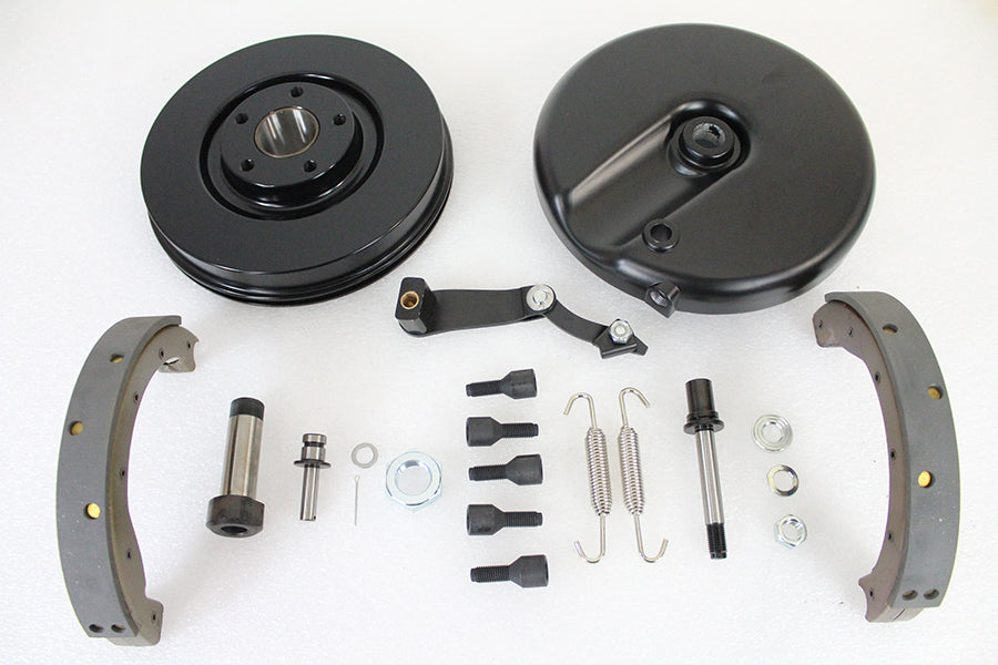 V-Twin Front Brake Backing Plate Kit with Right Side Components for Harley Davidson FL Models