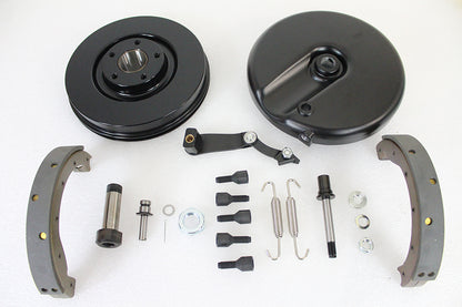 V-Twin Front Brake Backing Plate Kit with Right Side Components for Harley Davidson FL Models