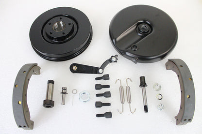 V-Twin Front Brake Backing Plate Kit with Right Side Components for Harley Davidson FL Models
