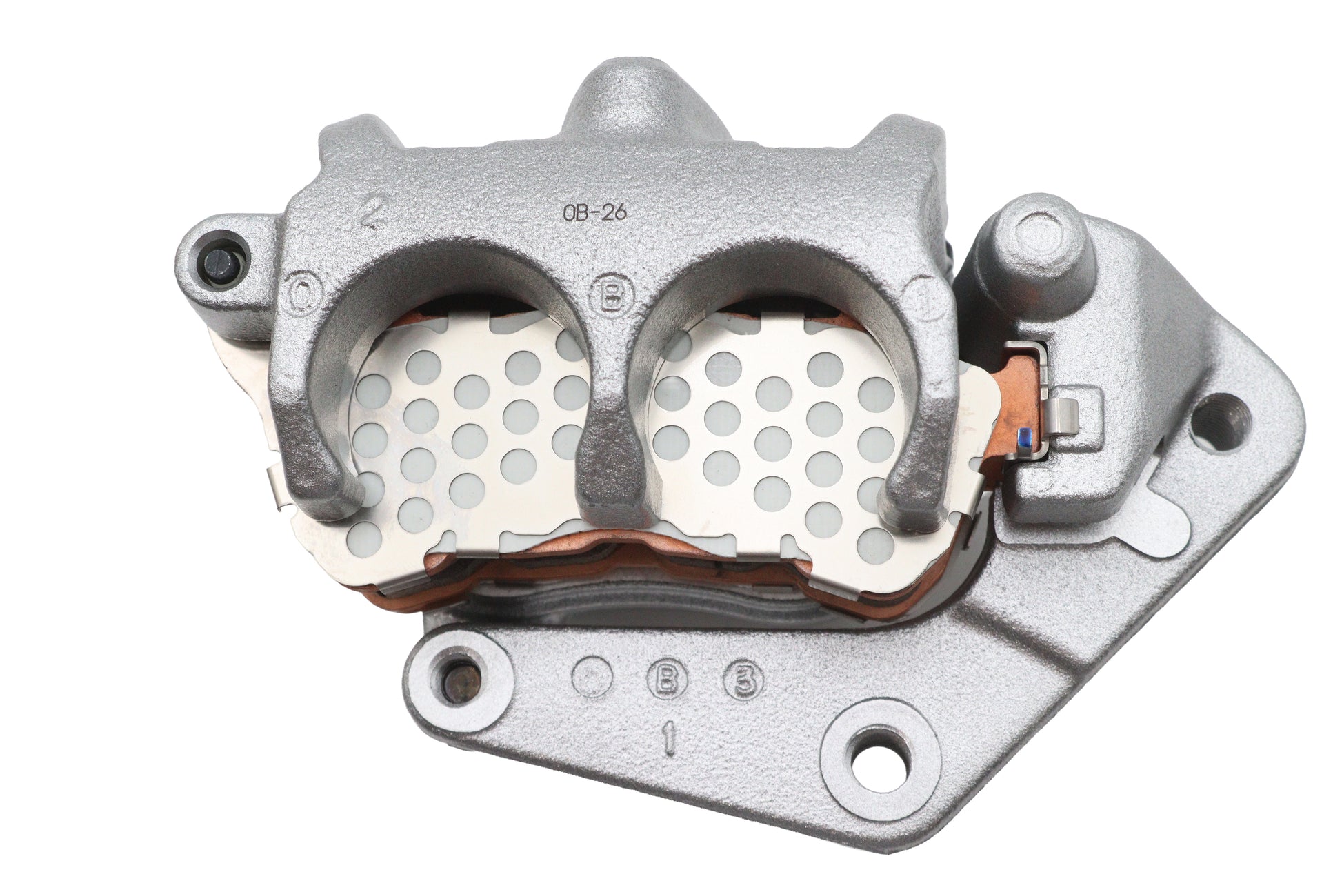 OE Silver Front 2-Piston Brake Caliper Left Side for Harley-Davidson XL Models
