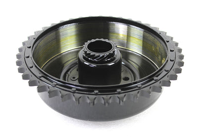 V-Twin Rear Brake Drum Black with Sprocket for Harley Davidson WL Models