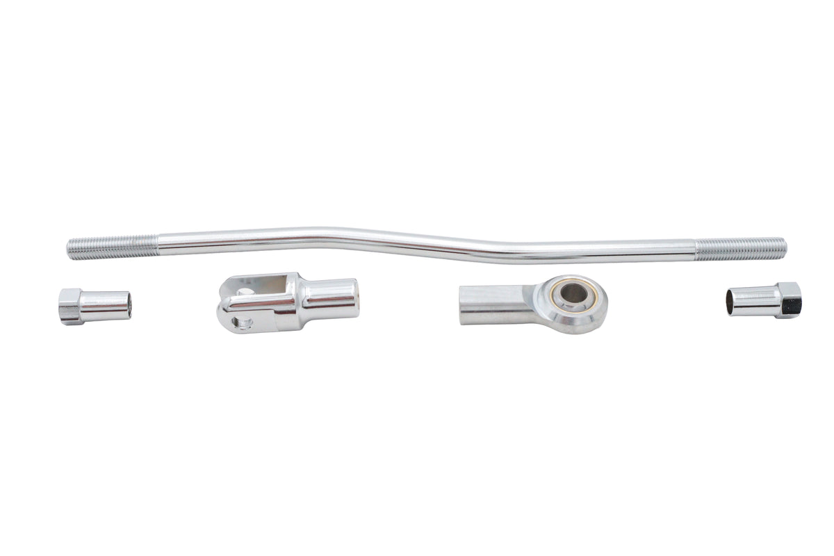 V-Twin Front Mechanical Brake Rod Kit Chrome (Part #23-1034) for Harley Davidson Bikes