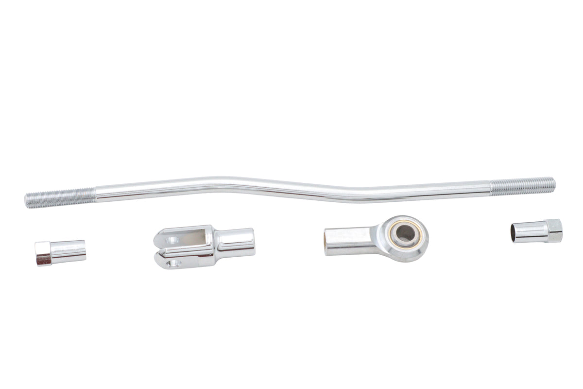 V-Twin Front Mechanical Brake Rod Kit Chrome (Part #23-1034) for Harley Davidson Bikes