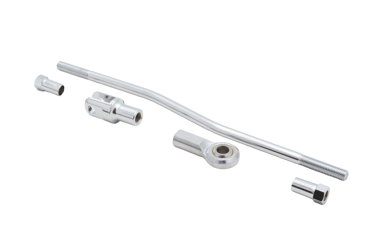 V-Twin Front Mechanical Brake Rod Kit Chrome (Part #23-1034) for Harley Davidson Bikes
