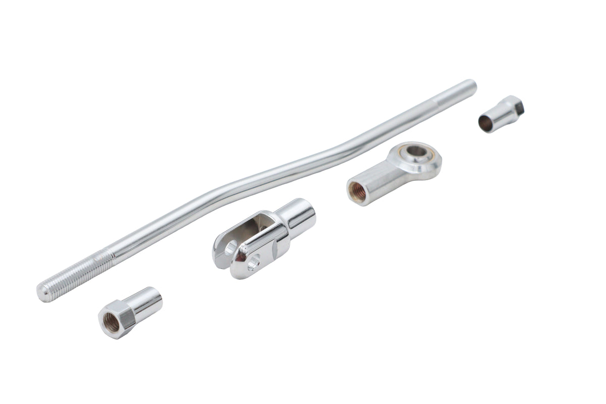 V-Twin Front Mechanical Brake Rod Kit Chrome (Part #23-1034) for Harley Davidson Bikes
