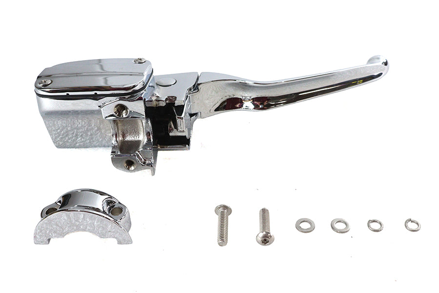 Edart Handlebar Master Cylinder Assembly Chrome for Harley Davidson FLT Models
