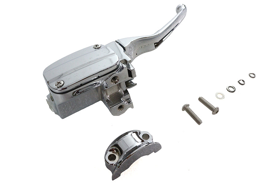 Edart Handlebar Master Cylinder Assembly Chrome for Harley Davidson FLT Models