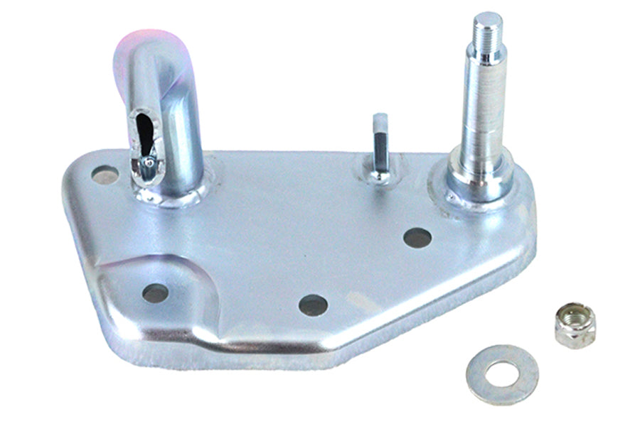 V-Twin Rear Brake Pedal Mount Plate Zinc for Harley Davidson FL Models (1979-1984)
