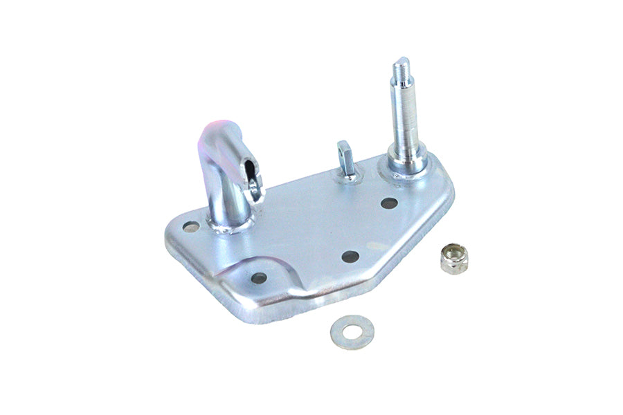 V-Twin Rear Brake Pedal Mount Plate Zinc for Harley Davidson FL Models (1979-1984)