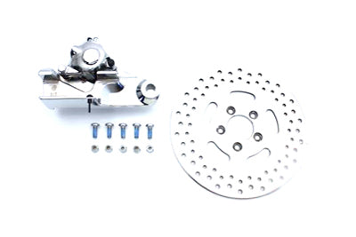 V-Twin Chrome Rear 4 Piston Caliper and 11-1/2 Inch Disc Kit