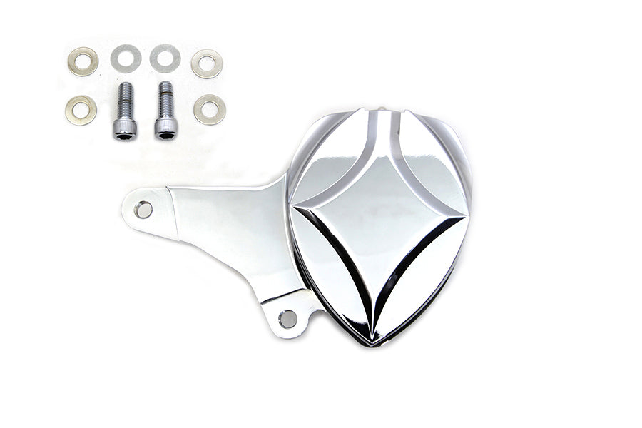 Edart Chrome Billet Front 2 Piston Caliper with Bracket for Harley Davidson FXST