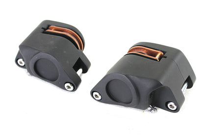 V-Twin Black Front 1 Piston Caliper Set for Harley Davidson FX & XL (Part #20588)