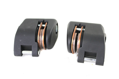 V-Twin Black Front 1 Piston Caliper Set for Harley Davidson FX & XL (Part #20588)
