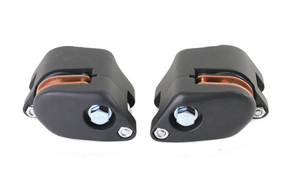 V-Twin Black Front 1 Piston Caliper Set for Harley Davidson FX & XL (Part #20588)
