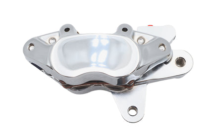 V-Twin Chrome Front 4 Piston Left Side Brake Caliper for Harley Davidson