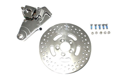 V-Twin Chrome Rear Single Piston Caliper and 11-1/2 inch Disc Kit for Harley Davidson XL Models