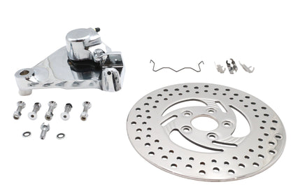V-Twin Black Rear 1 Piston Caliper and 11-1/2 Inch Disc Kit for Harley Davidson FXR