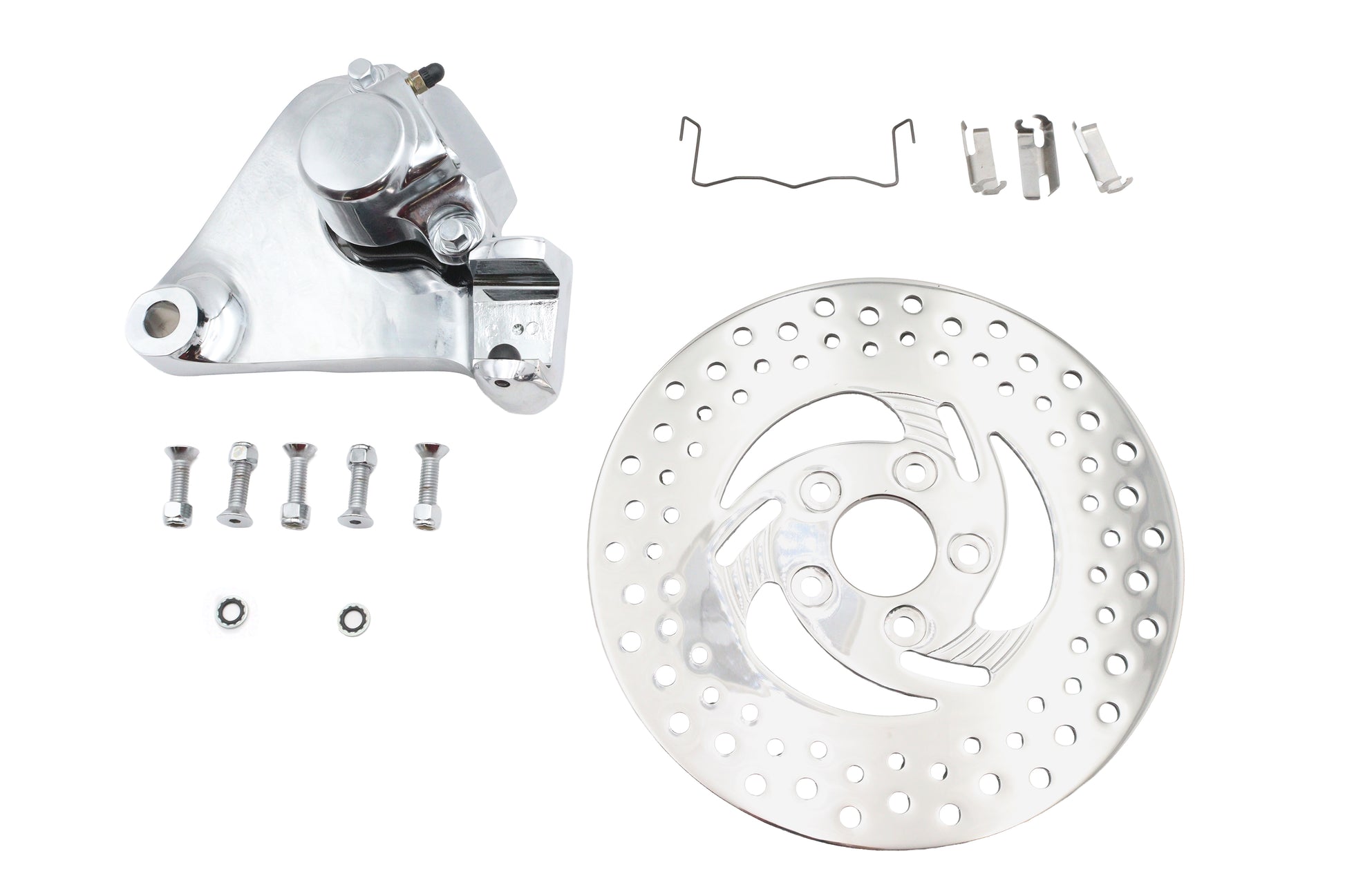 V-Twin Black Rear 1 Piston Caliper and 11-1/2 Inch Disc Kit for Harley Davidson FXR