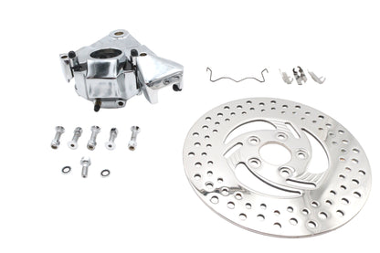 V-Twin Black Rear 1 Piston Caliper and 11-1/2 Inch Disc Kit for Harley Davidson FXR