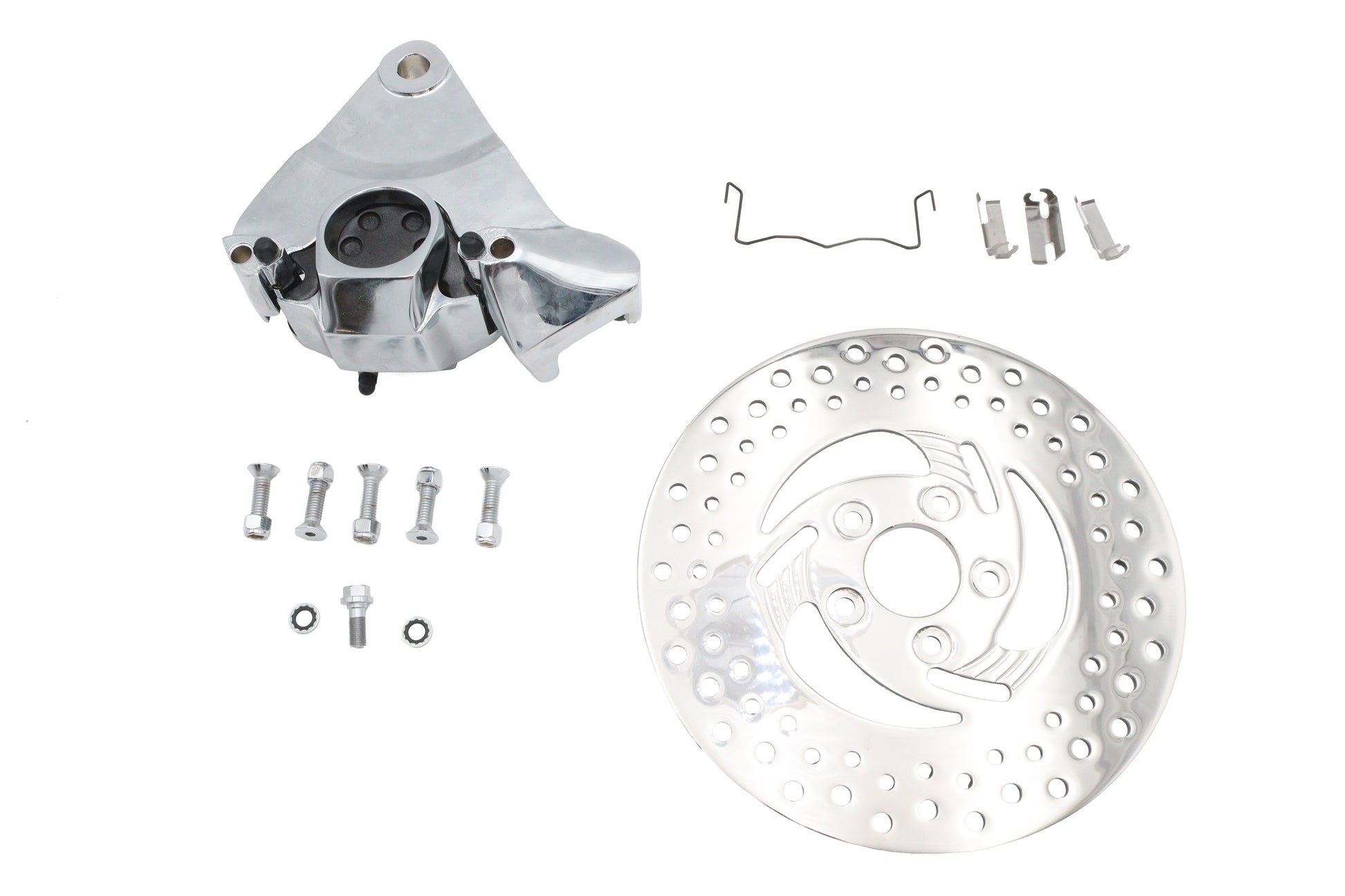 V-Twin Black Rear 1 Piston Caliper and 11-1/2 Inch Disc Kit for Harley Davidson FXR