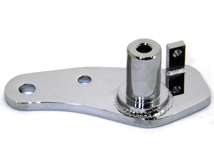 V-Twin Chrome Brake Pedal Mount Plate for Harley Davidson FXST (1990-1999)