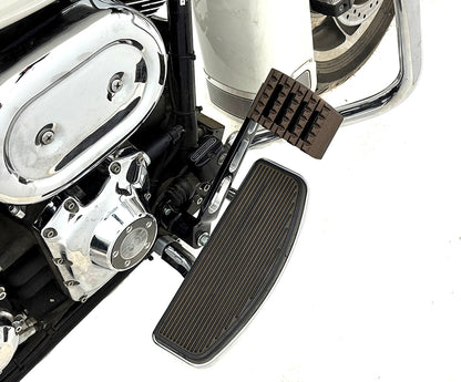V-Twin Bronx Brake Pedal Pad Large Bronze for Harley Davidson FLD and FLST Models