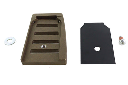 V-Twin Bronx Brake Pedal Pad Large Bronze for Harley Davidson FLD and FLST Models