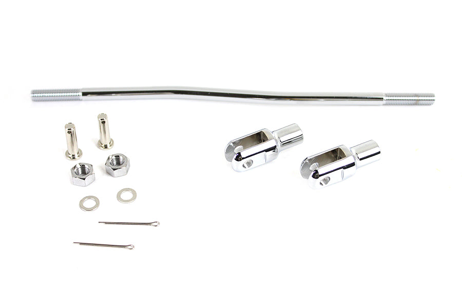 Edart Front Mechanical Brake Rod Kit Chrome for Harley Davidson EL (1936-1945)