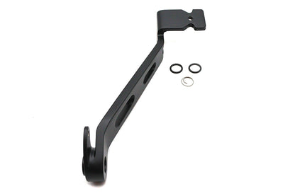 V-Twin Satin Black Billet Rear Brake Lever for Harley Davidson Models