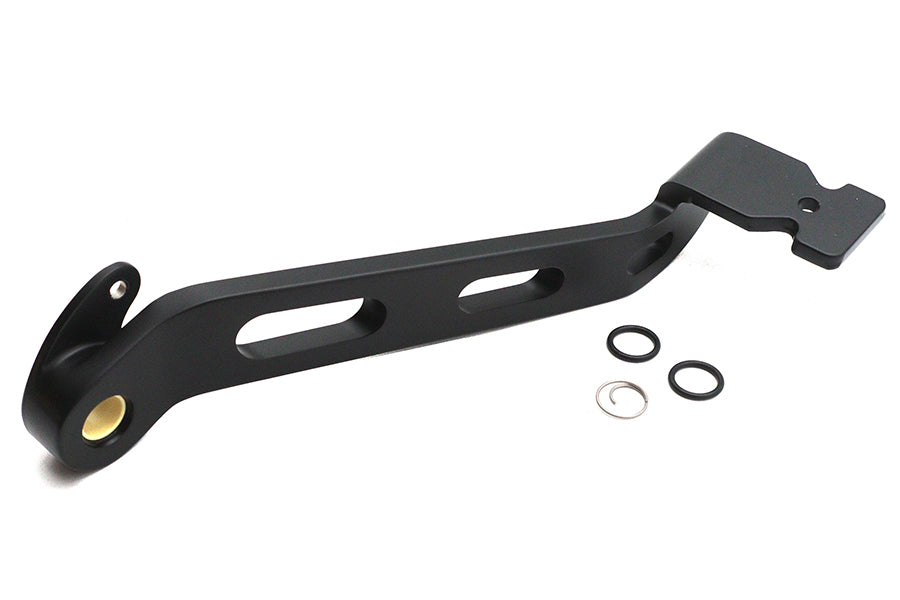 V-Twin Satin Black Billet Rear Brake Lever for Harley Davidson Models