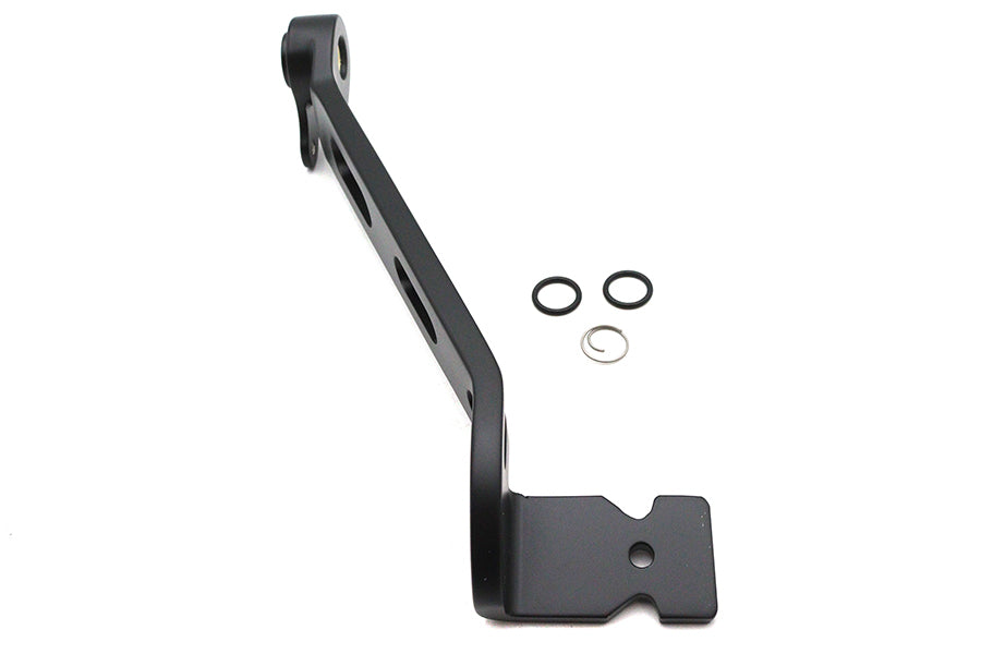 V-Twin Satin Black Billet Rear Brake Lever for Harley Davidson Models