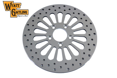 Duro 11-1/2 Inch Wyatt Gatling Rear Brake Disc with 18-Spoke Design for Harley Davidson FXST