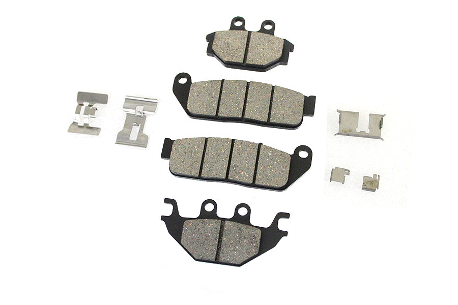 Duro B16-0950/1SCP Semi-Metallic Front and Rear Brake Pad Set for Harley Davidson Scout (2015-2016)