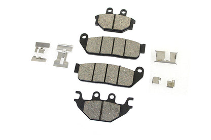 Duro B16-0950/1SCP Semi-Metallic Front and Rear Brake Pad Set for Harley Davidson Scout (2015-2016)
