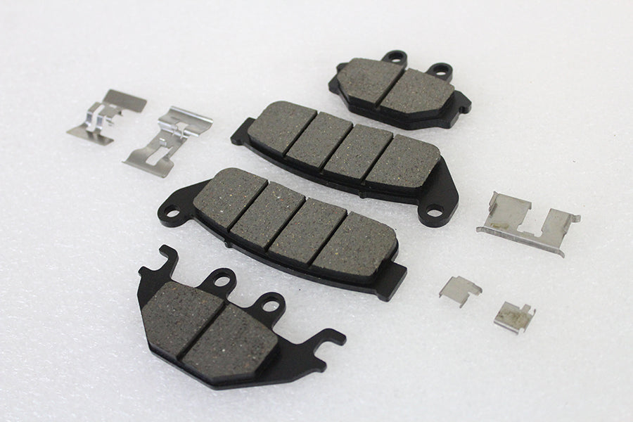 Duro B16-0950/1SCP Semi-Metallic Front and Rear Brake Pad Set for Harley Davidson Scout (2015-2016)