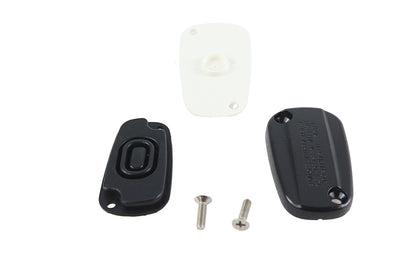 V-Twin Brake Master Cylinder Cover Kit Black for Harley Davidson - Part 78700B