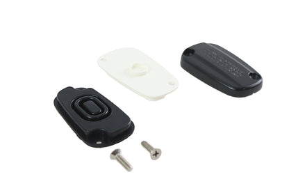 V-Twin Brake Master Cylinder Cover Kit Black for Harley Davidson - Part 78700B