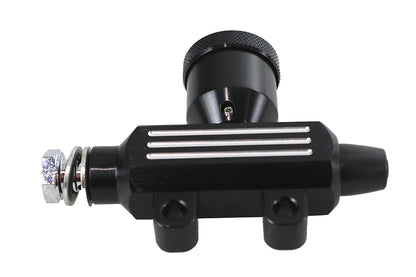 V-Twin Billet Rear Master Cylinder Black - Part 78140B