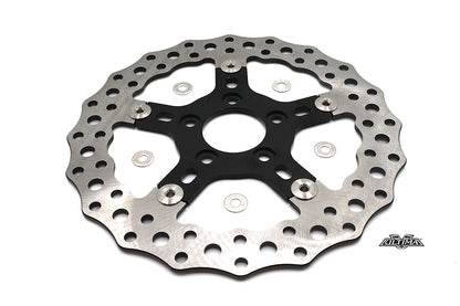 Ultima Stainless Steel 5-Hole Front Brake Disc for Harley Davidson – 11.8 Inch Diameter